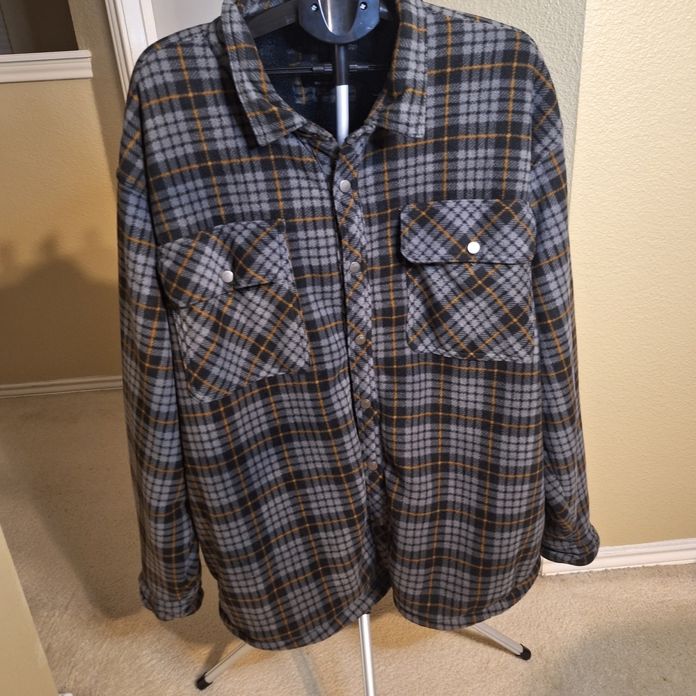 Lee Regular Fit Men's Sherpa Shirt Jacket Coat. Size 4XB